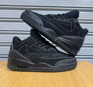 Jordan 3 Black Cat Cactus Sneakers for Men