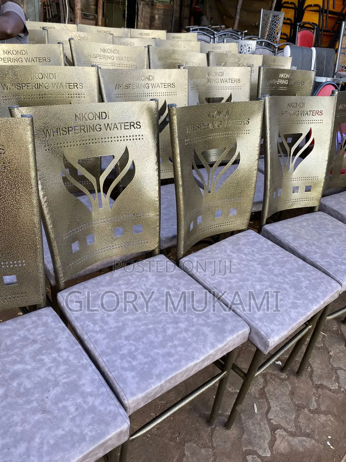 Brown Grey Mabati Restaurants Chairs
