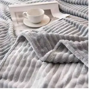 Warm Soft Fleece Grey Velvet Blankets