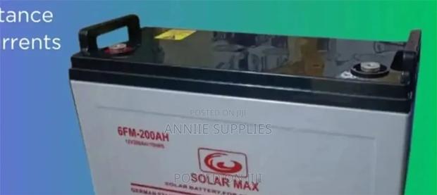 Top Black Solar BATTERY 200AH - main view