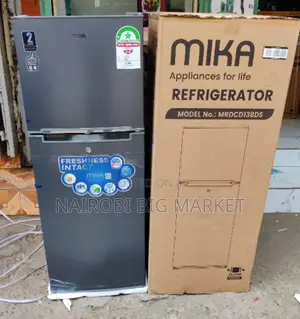 Grey *Mika Fridge Double Door 138litres L-664