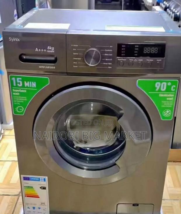 Grey Syinix 8kg Washing Machine M-54 - main view