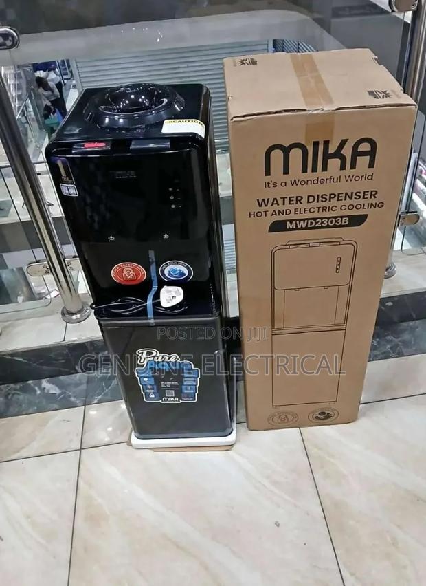 Brand New Mika Black Hot and Cold Dispenser