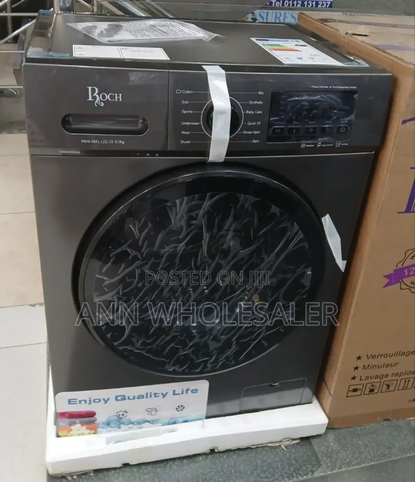 New -8 Kg -Roch Washing Machine R-6