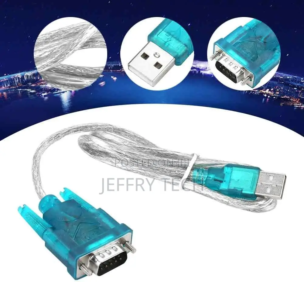 USB to RS232 Serial PLC Programming Cable Adapt