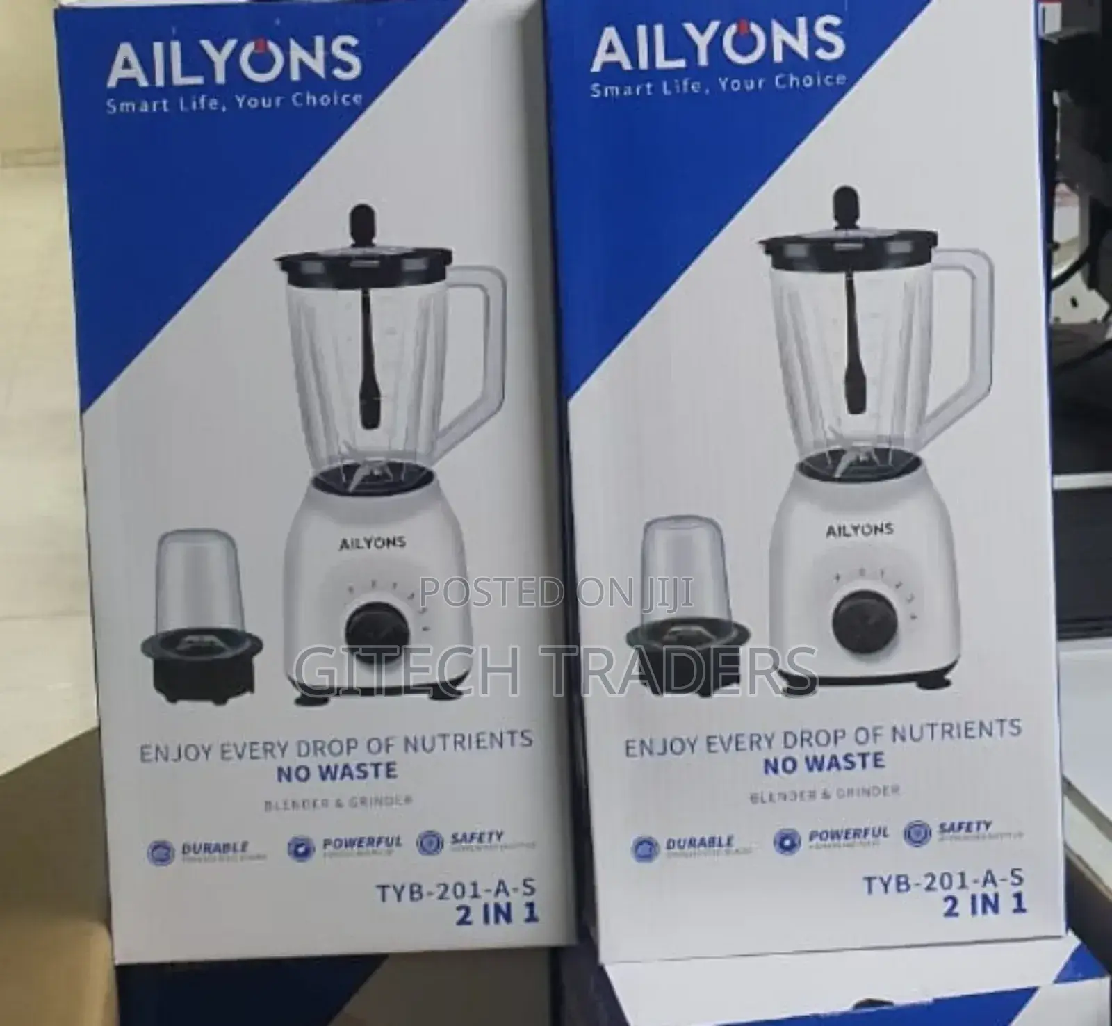 Ailyons 2 in 1 Blender