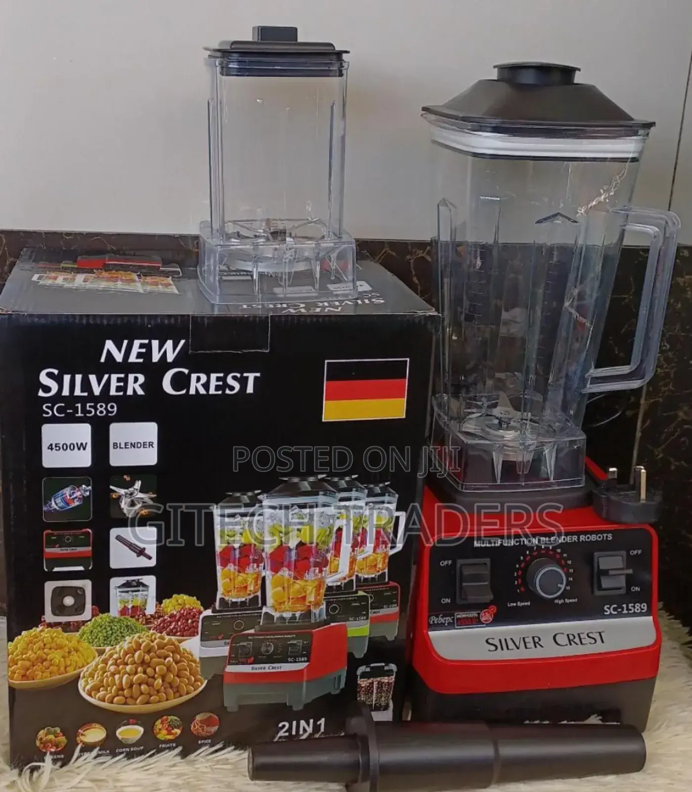 2 in 1 Silver Crest Blender Commercial