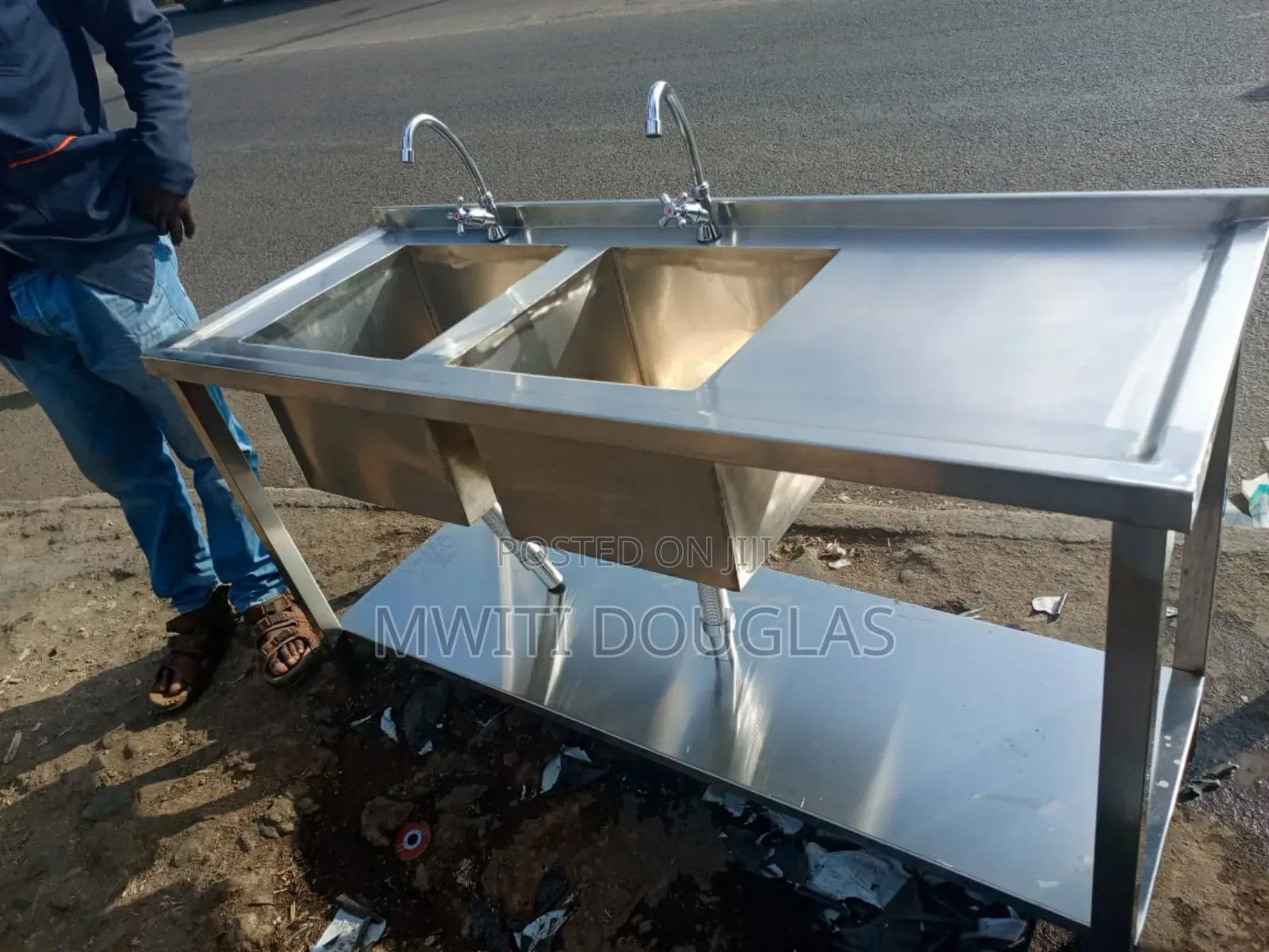 User Friendly Double Washing Sink Available