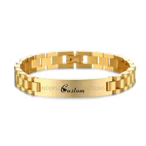 Gold Coated Engravable Bracelet