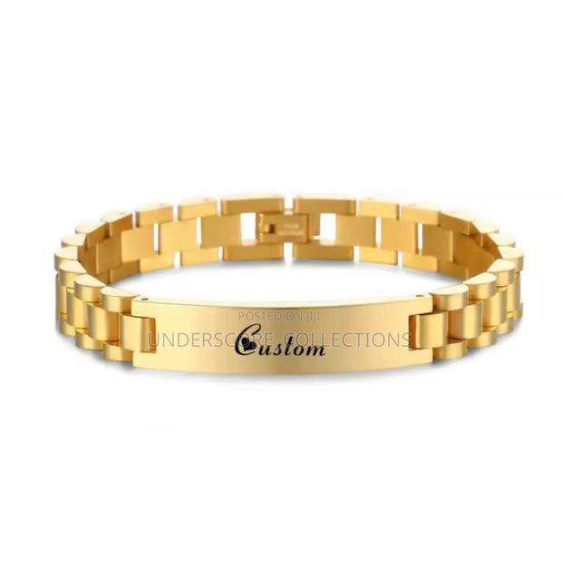 Gold Coated Engravable Bracelet - thumbnail 2