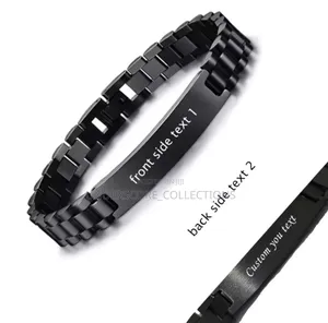 Black Engravable Bracelet