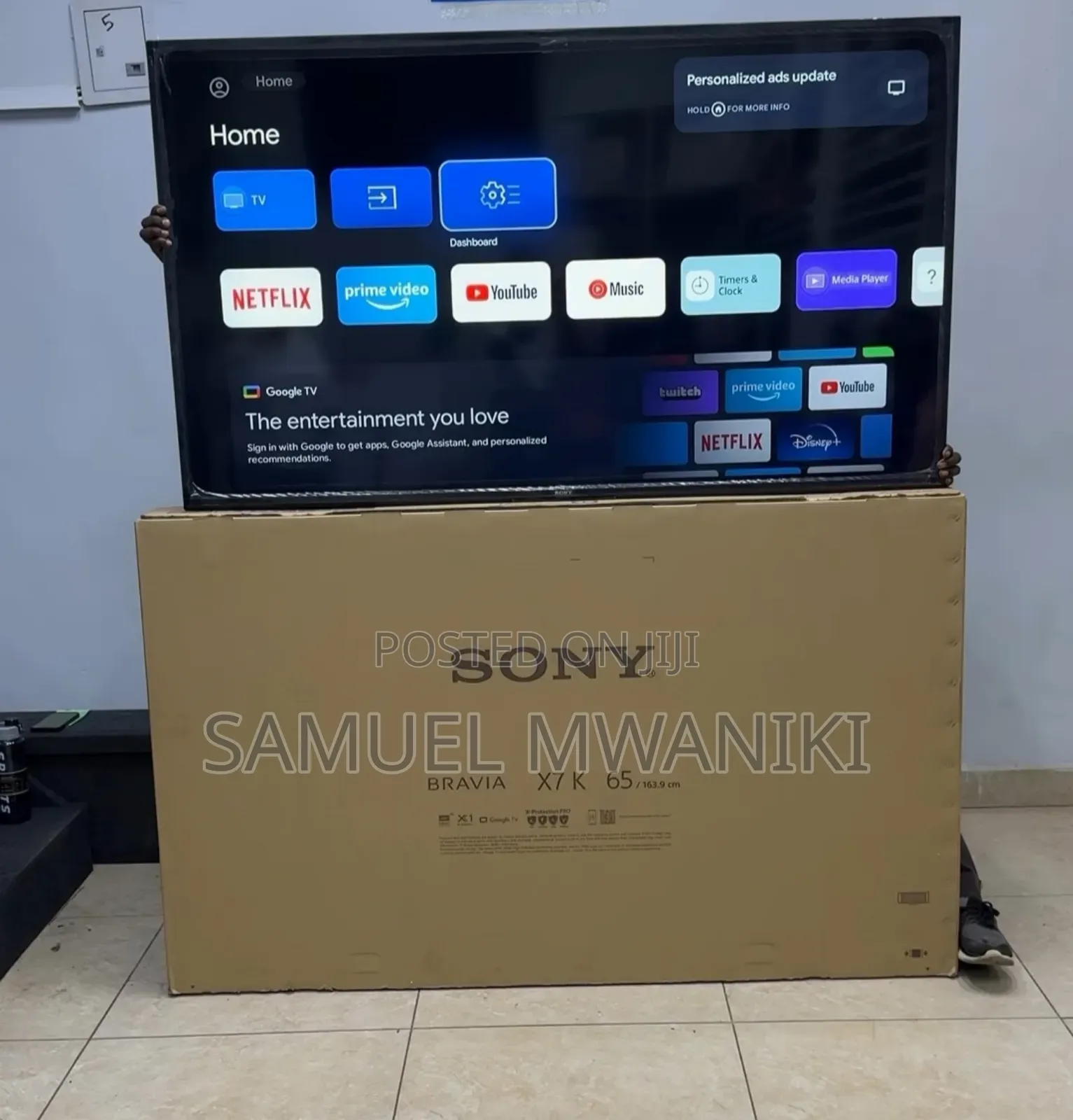 Sony Bravia 65′′ Uhd Google Tv Black
X75k Voice Command