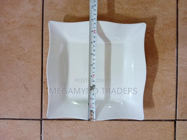 12pc Melamine Plates Square White - thumbnail 8