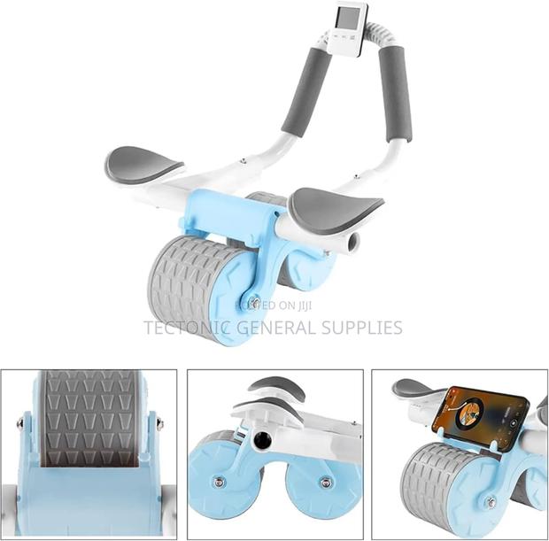 2 Elbow Pad Automatic Rebound Healthy Abdominal Wheel - thumbnail 2