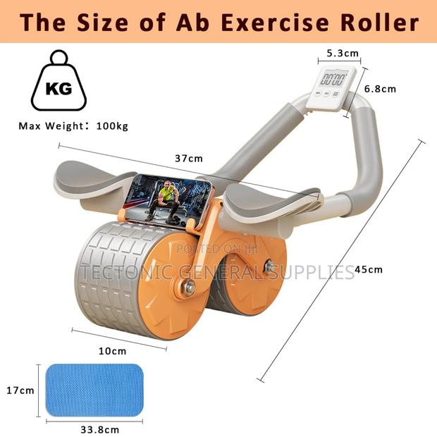 2 Elbow Pad Automatic Rebound Healthy Abdominal Wheel - thumbnail 3