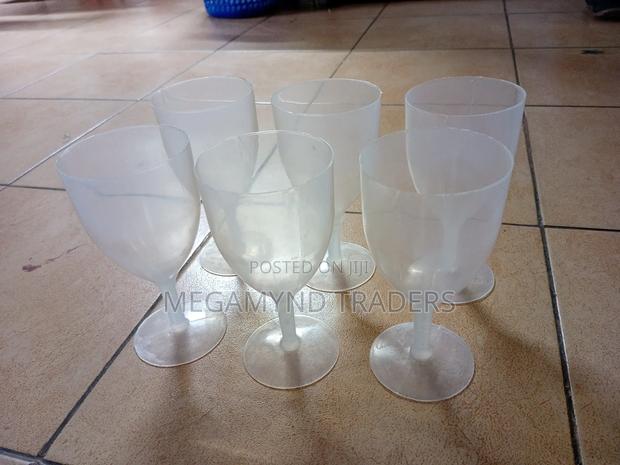 Plastic Wine Glass/6pc Clear Plastic Wine Glass