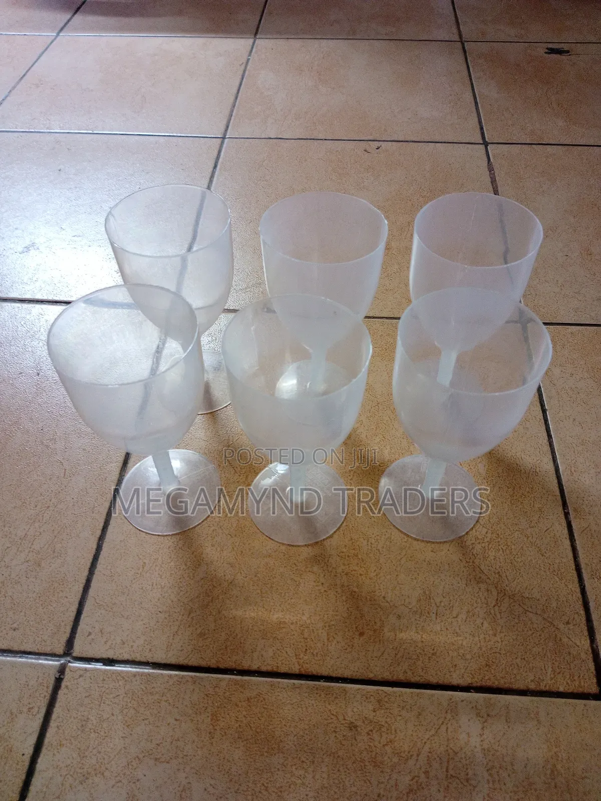 Plastic Wine Glass/6pc Clear Plastic Wine Glass