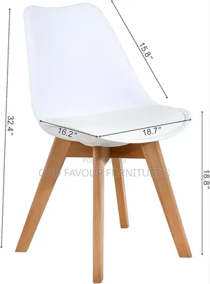 Unique White Wooden Leg Chair Yg9wc