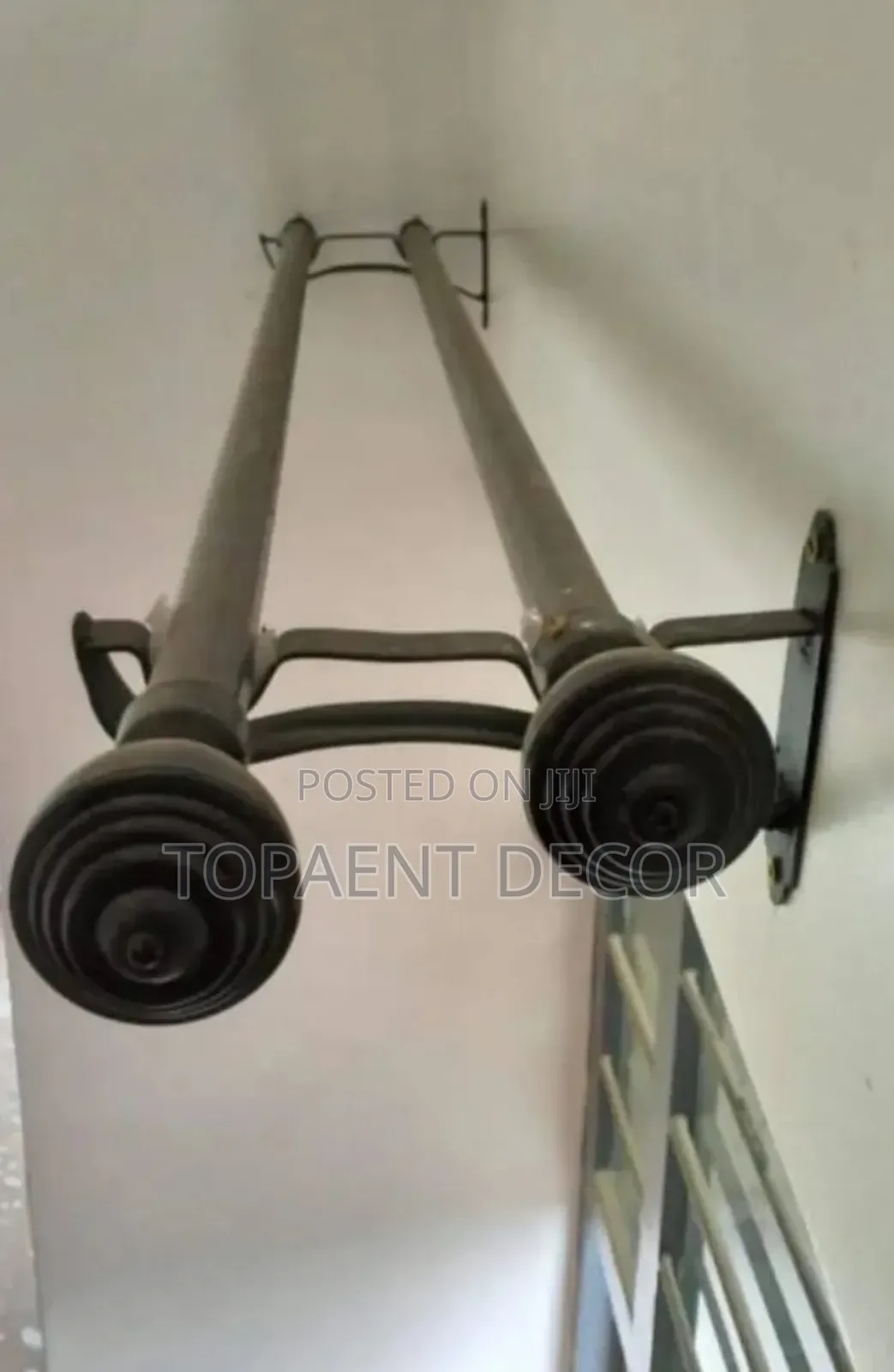Curtain Rod and Sheer Rod Black Powder Coated Ones