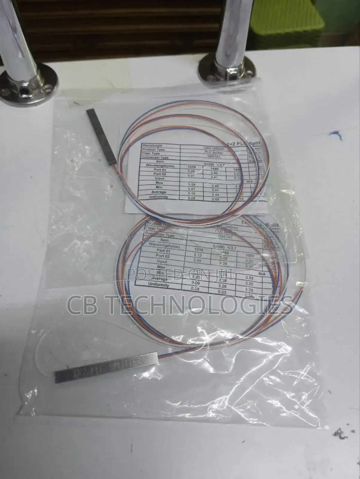1x2 Bare Splitter PLC