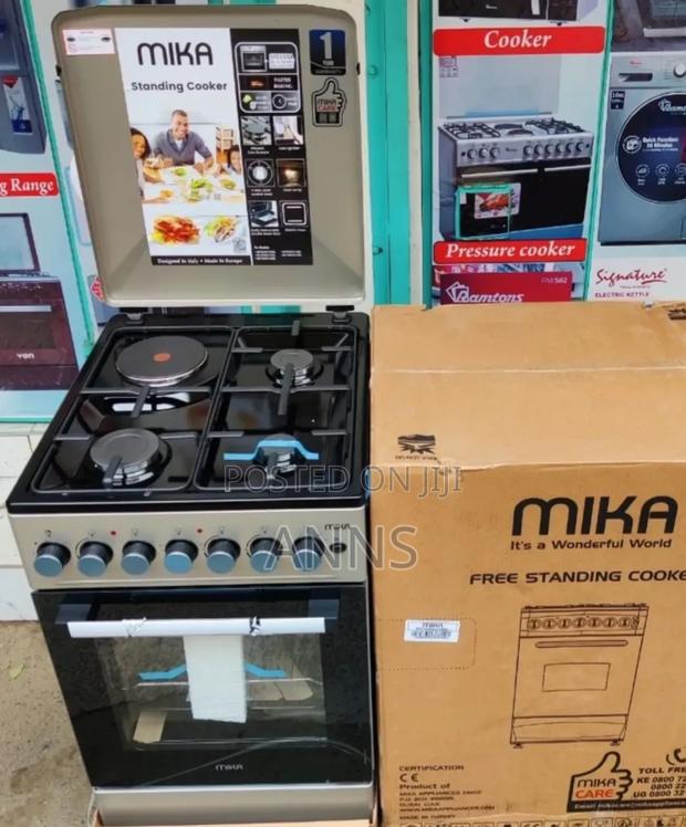 *MIKA Standing Cooker, 50cm X 60cm, 3gas+1electric