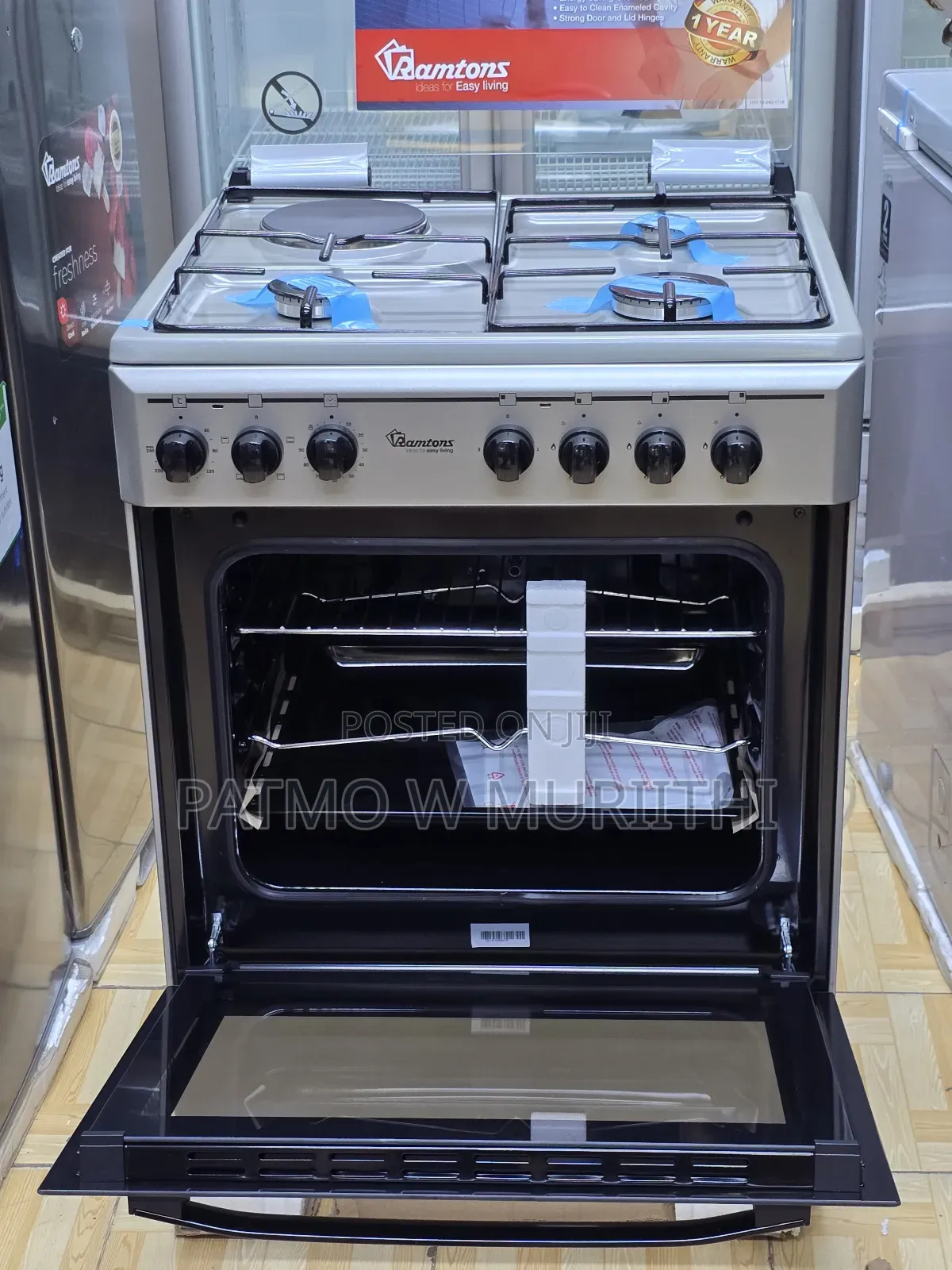 Cooker, Ramtons Standing Cooker 3gas+ 1E , Grill+Rotisserie