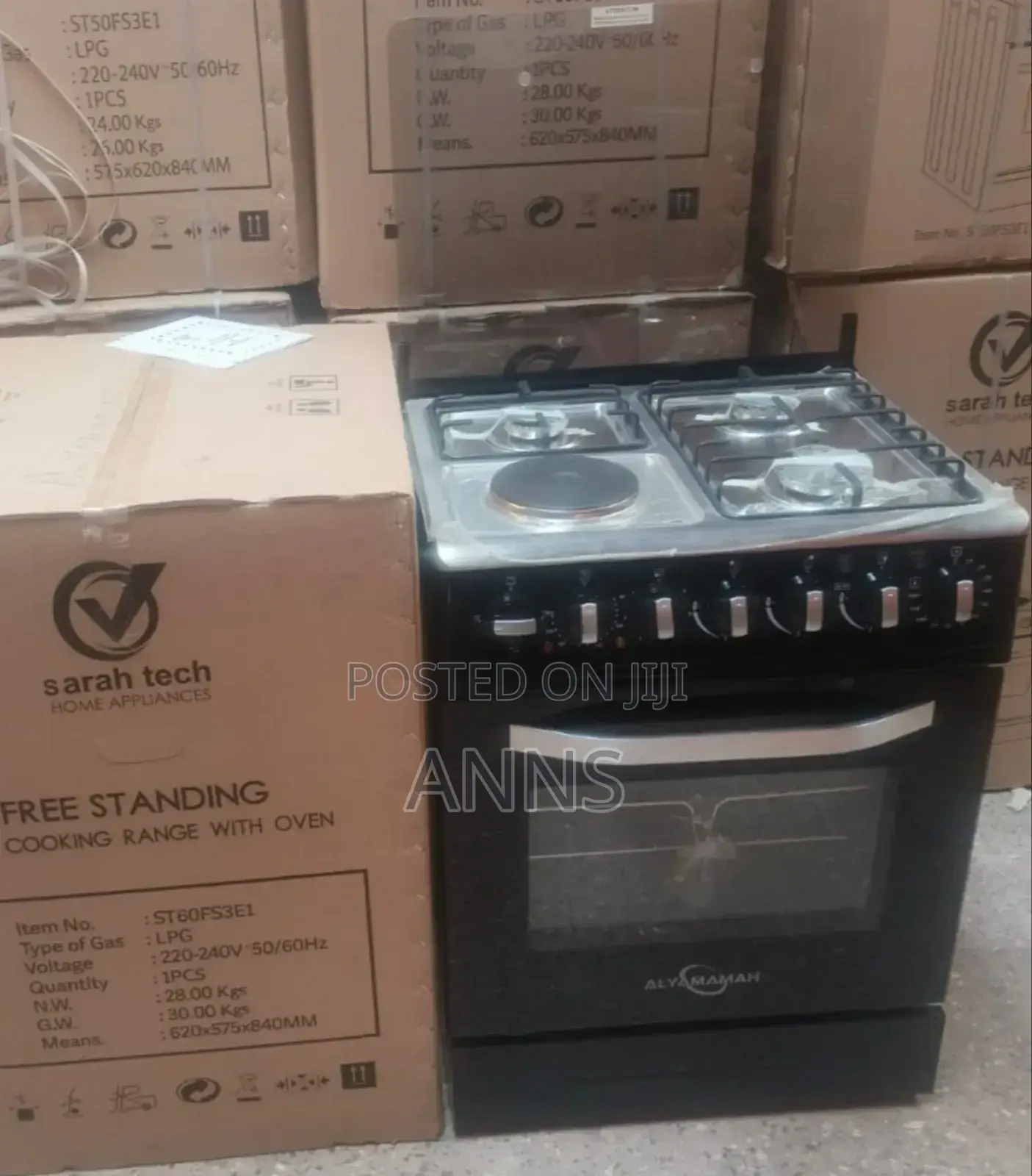 Sarahtech 60*60cm Standing 1+3 Amazing Cooker