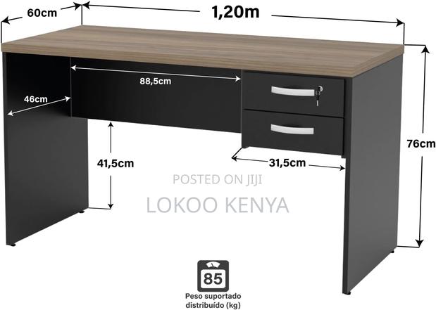 Office Desk: 1200mm Executive Office Desk - thumbnail 3
