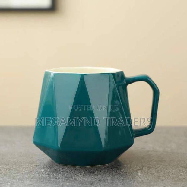 Diamond 6pc Cups and 6pc Saucer/Nordic Ceramic Tea Set - thumbnail 4