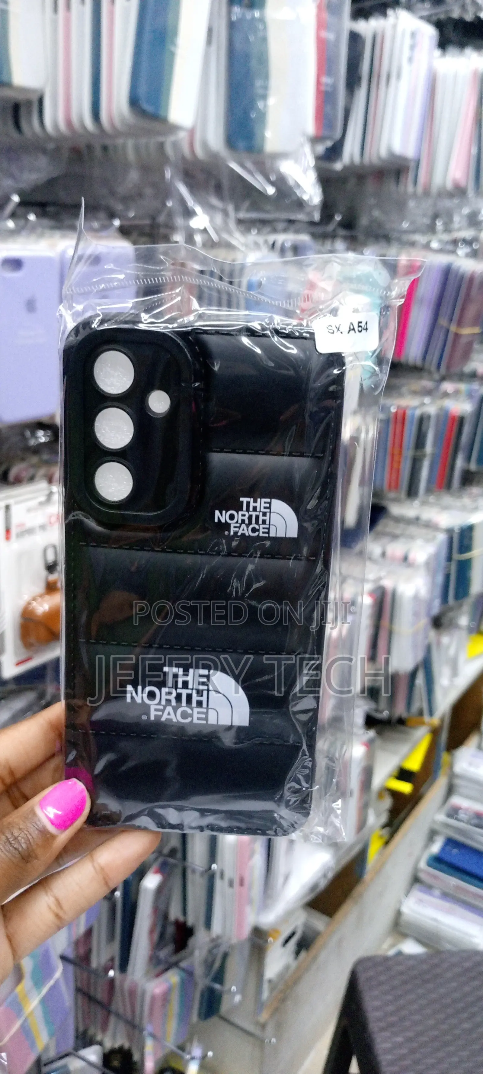 North Face Puffer Design Soft Back Case for Samsung A54