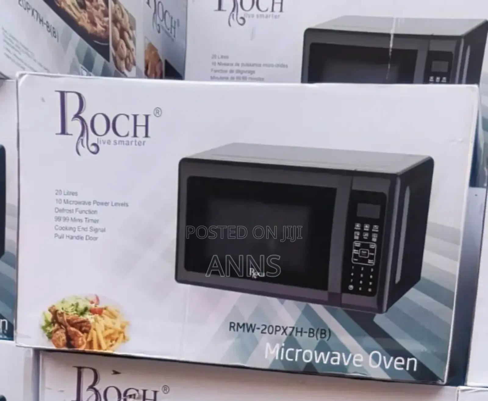 Roch Digital Home Black Microwave