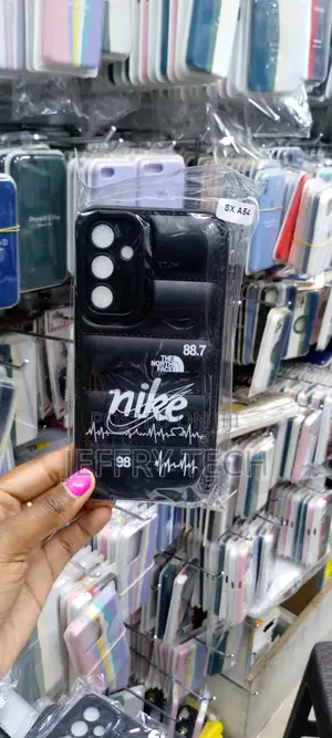 North Face Puffer Design Soft Case for Samsung A54 Nike