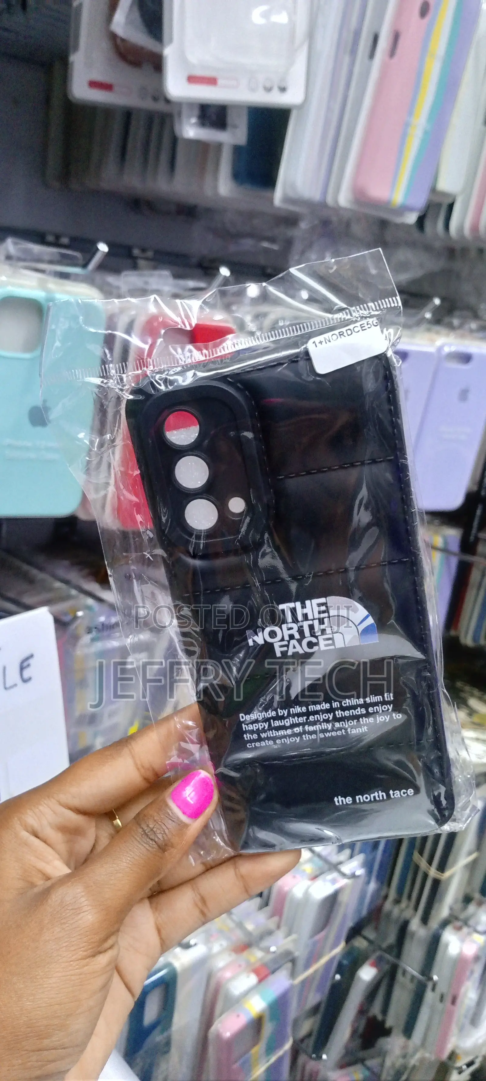 North Face Puffer Case for Oneplus Nord CE 5g - Stylish