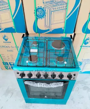 60*65 Euroken 3+1 Free Standing Cooker Auto Ignation