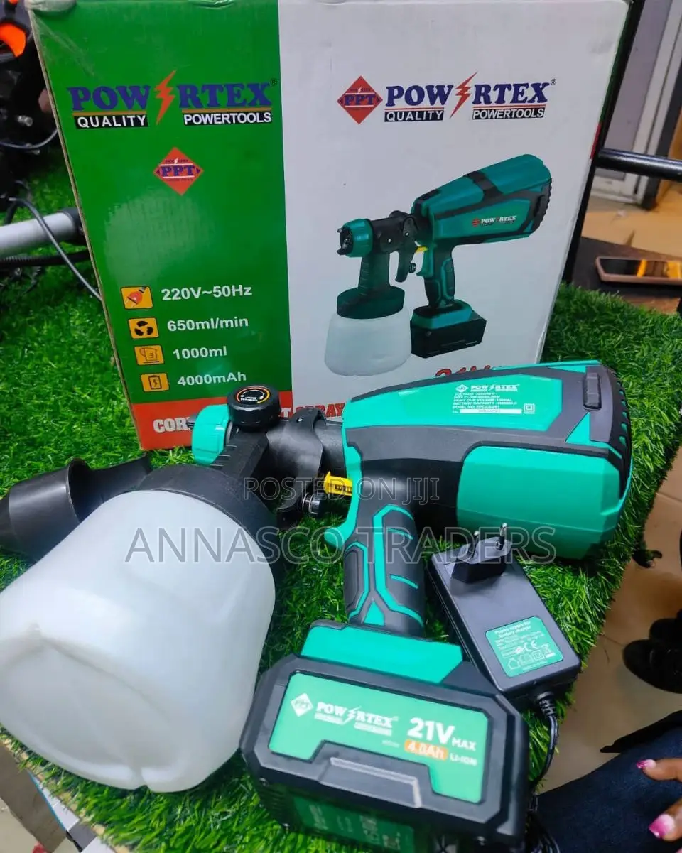 Powerful Powertrx Spray Gun
21volts
4.0ah Battery