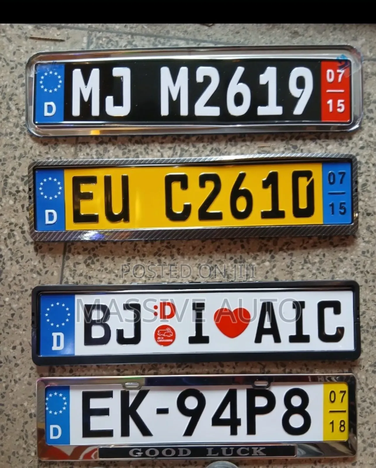 New Generation, Standard Size Number Plates Holder