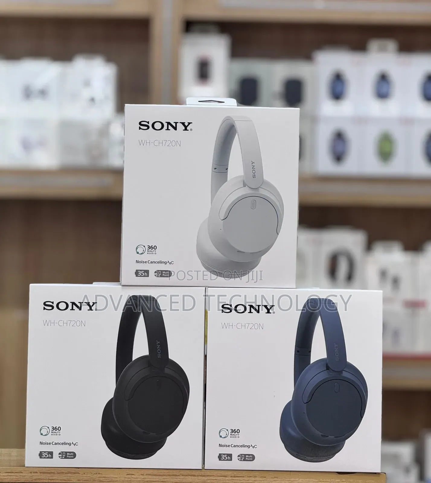 Sony Wh-Ch720n Wireless Over-Ear Noise-Canceling Headphones