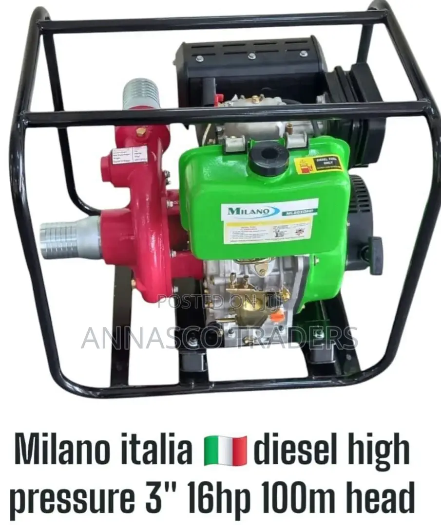 Milano Italia Diesel High Pressure 3" 16hp 100m Head
