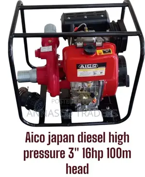 AICO JAPAN Diesel High Pressure 3" 16hp 100m Head -MANUAL
