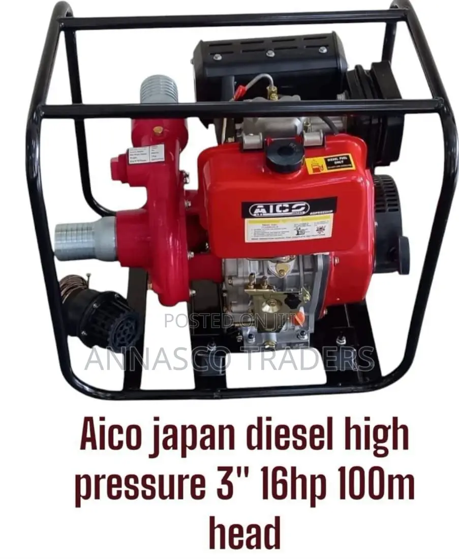 AICO JAPAN Diesel High Pressure 3" 16hp 100m Head -MANUAL