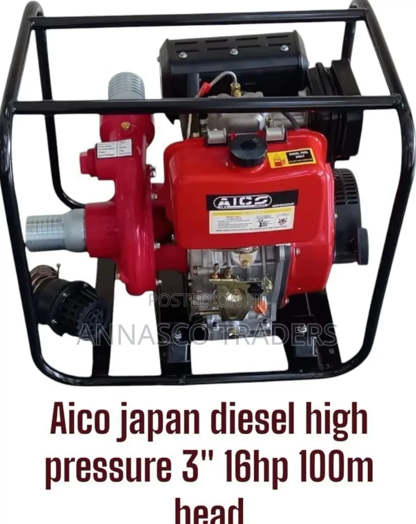 AICO JAPAN Diesel High Pressure 3" 16hp 100m Head -KEYSTART