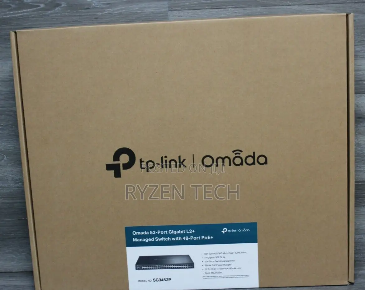 Tp-Link 52-Port Gigabit Switch With 48-Port Poe+ Tl-Sg3452p