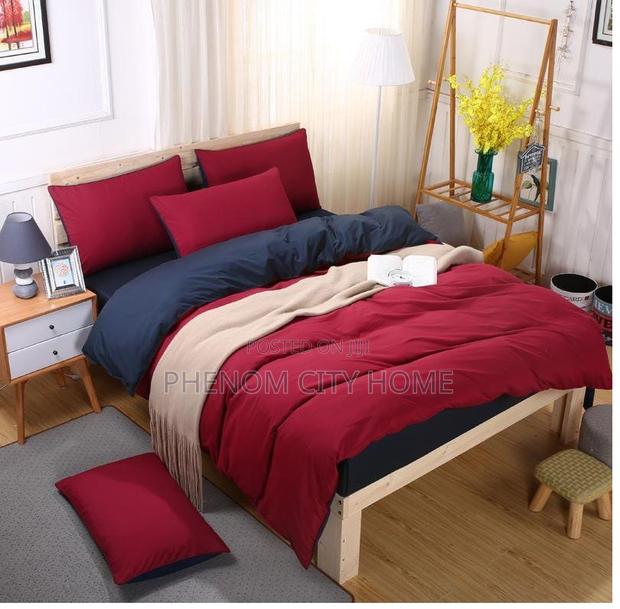 Grey Plain Cotton Duvet Cover Available - thumbnail 2