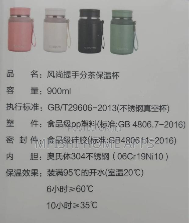900ml Thermometer Lid Food Flask - thumbnail 4