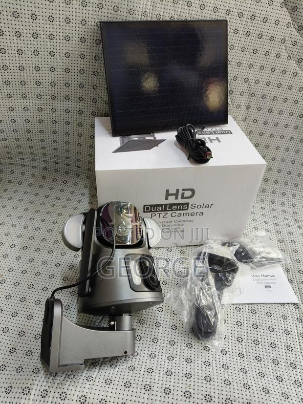 PTZ `Solar CCTV Camera `Solar 4G PTZ Camera Dual Lens - main view