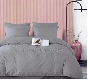 Luxury Tufted Wave Design Duvet Cover Set Available