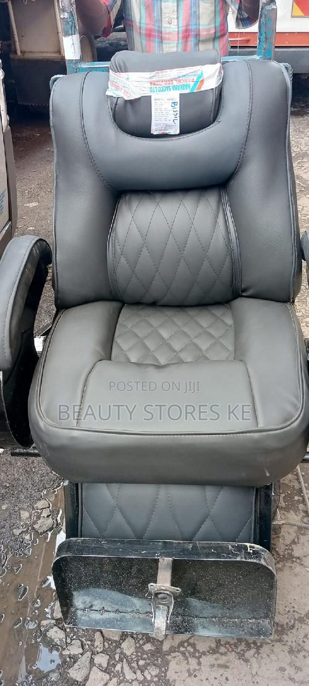 Black Barber Chair Covered