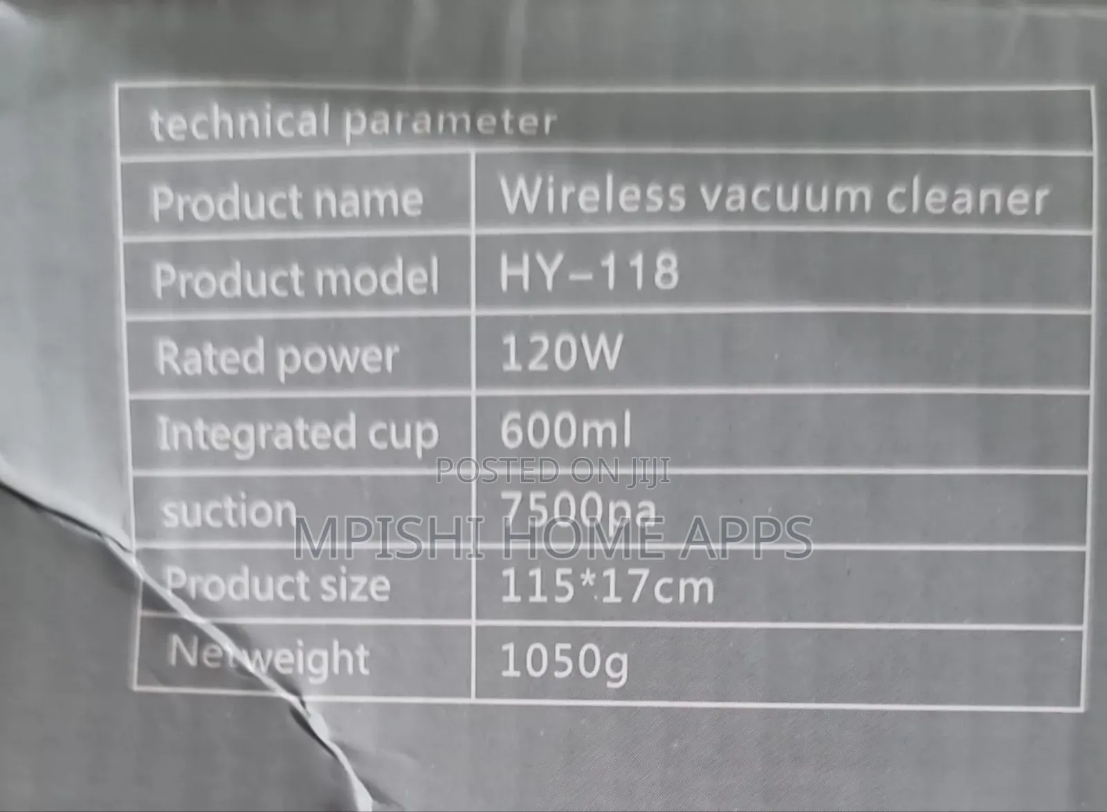 Wireless Vacuum Cleaner