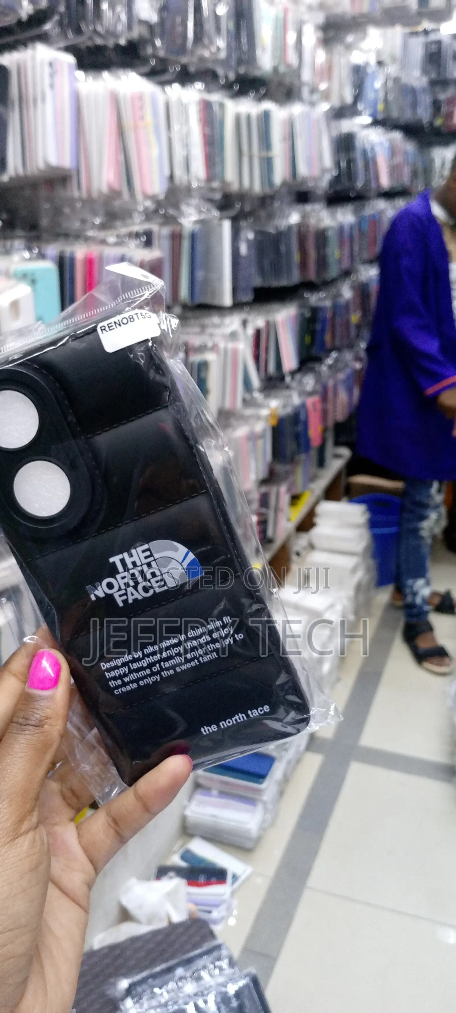 OPPO Reno 8T 5g Silicon Puffer Back Cover North Face Edition