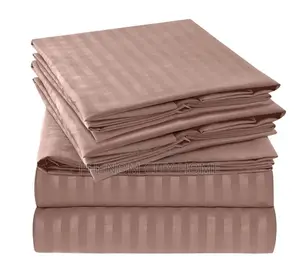 Large Luxury Cotton Stripped Bedsheet Set